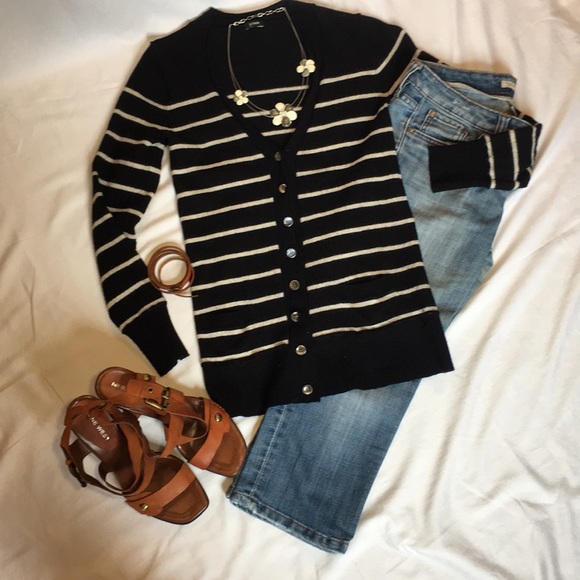 J. Crew Sweaters - J.Crew striped cardigan